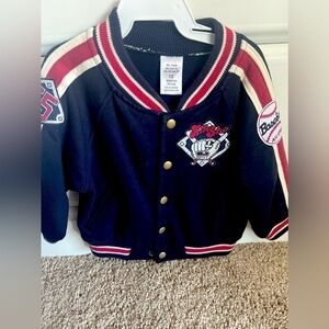 All star button down boys baseball letterman style jacket